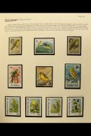 BIRDS - FINCHES, BUNTINGS AND WAXBILLS A Chiefly Never Hinged Mint Collection Neatly Written Up And Displayed In... - Sin Clasificación