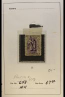 USED RANGES ON DEALER'S DISPLAY SHEETS In A Binder, Chiefly "Foreign" Countries Including Much Of Interest With... - Autres & Non Classés