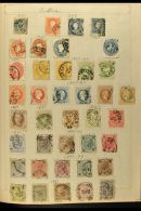 OLD TIME WORLDWIDE COLLECTION 1850s-1940s. An Extensive Mainly Used Collection In An Album. Useful Ranges From... - Andere & Zonder Classificatie