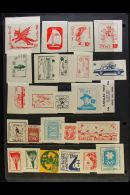 MODERN LOCAL, BOGUS, PHANTOM & FANTASY STAMPS 1950's-1980's Interesting Mostly Never Hinged Mint Accumulation... - Altri & Non Classificati