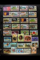 GREAT BRITAIN ISLANDS 1953-1997 ALL DIFFERENT Used Collection, Isle Of Man, Jersey & Guernsey On Stock Pages... - Andere & Zonder Classificatie