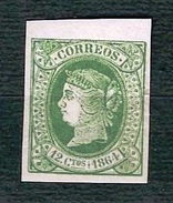 SPAGNA 1864 - Reina Isabel II - 12 Cuartos - MH - Yv: ES 63 - Nuevos