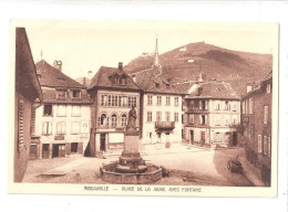 CPA 68 Ribeauvillé - Place De La Jauge Avec Fontaine - Automobile - Ed. Braun - Ribeauvillé