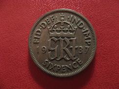 Grande-Bretagne - UK - 6 Pence 1937 George VI 1732 - H. 6 Pence