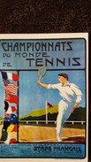 CPSM PUBLICITE SPORTS S 1 1900 CHAMPIONNATS DU MONDE DE TENNIS STADE FRANCAIS  REPRO AFFICHE ? - Publicidad