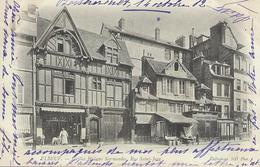 76 Seine Maritime Elbeuf Vieilles Maisons Normandes Rue Saint Jean Précurseur Timbrée 1902 BE - Elbeuf