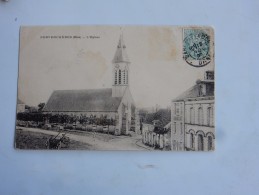 Carte Postale Ancienne : PERVENCHERES : L' Eglise, Hotel Du Manguin, En 1905 - Pervencheres