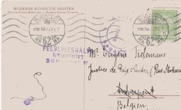 3086   Postal Budapest 1916 Censura, Uberpruft Hungria - Briefe U. Dokumente