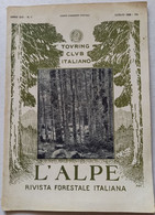 L'ALPE -T.C.I. -RIVISTA FORESTALE ITALIANA  DEL   LUGLIO 1929 (CART 76) - Nature