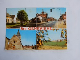 Carte Postale Ancienne : SAINTE-GENEVIEVE En 4 Vues, (voir Dos De La Carte Mention Manuscrited'uneX Sur Maison) - Sainte-Geneviève