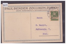 ZÜRICH ZOLLIKON - PAUL BENDER, BUCHDRUCKEREI - B ( PETIT PLI D'ANGLE ) - Zollikon