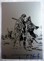 Rare Ex Libris Fred Et Liliane FUNCKEN XL LOUP 2003 Noir SUR ARGENT 43/75 Sérigraphie XL - Illustratori D - F