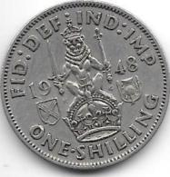 Great Britain 1 Shilling 1948  Km 864   Vf+ - I. 1 Shilling