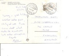 Norvège -Cap Nord ( CP De 1970 De Nordkapp Vers La Grande-Bretagne à Voir) - Cartas & Documentos