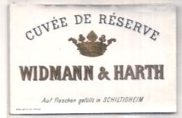 - étiquette 1940/70* -WIDMANN ET HARTH Cuvée Réserveé SCHILTGHEIM - White Wines