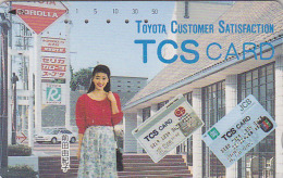 Télécarte Japon - Femme & Pub Voiture TOYOTA COROLLA / JCB CREDIT CARD - Girl & Car Japan Phonecard - Frau & Auto - 2909 - Voitures