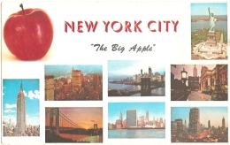 USA - NY - New York City "The  Big Apple" : Multiview / Multivues - The Scheller Co. N° I47585 (circ. 1977) - Multi-vues, Vues Panoramiques
