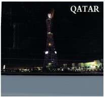 (219) Qatar - Doha Aspire Tower At Night - Qatar