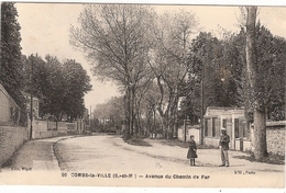 CPA Combs La Ville Avenue Du Chemin De Fer 77 Seine Et Marne - Combs La Ville