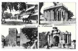 Cpsm: ALGERIE - TEBESSA - Souvenir, Temple De Minerve, Cours Carnot, Porte Solomon, Porte Caracalla  (Multivues) N° 14 - Tebessa