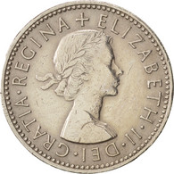 Monnaie, Grande-Bretagne, Elizabeth II, Shilling, 1955, TTB+, Copper-nickel - I. 1 Shilling