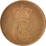 Monnaie, Danemark, Christian IX, 2 Öre, 1875, Copenhagen, TTB+, Bronze - Denmark