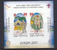 Europa Cept 2007 Northern Cyprus M/s Imperforated ** Mnh (33463) - 2007
