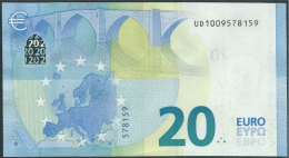 € 20  FRANCE  UD U004 E4  DRAGHI  UNC - 20 Euro