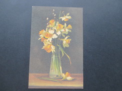 AK / Künstlerkarte 1917 C. Klein Blumen Wenau Pastel. Blauer Stempel: Geprüft Und Zu Befördern - Klein, Catharina