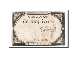 Billet, France, 5 Livres, 1793, 1793-10-31, Semen, TB, KM:A76, Lafaurie:171 - Assegnati