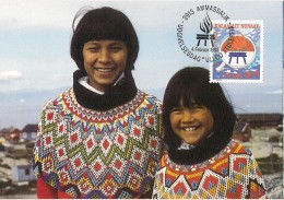 Greenland 1993 International Year Of The Native, MI 230 On Maxiumcard - Usati