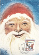 Greenland 1992 Mother With Child And Santa Claus Mi 229, Maximumcard - Used Stamps