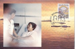 Greenland 1992 Fight Against Cancer Mi 228, Maximumcard - Used Stamps