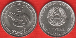 Transnistria 1 Rouble 2016 "Zodiac Series - Cancer" UNC - Moldavië