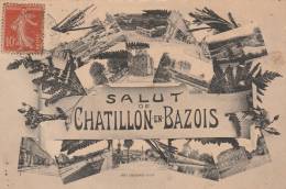 Chatillon En Bazois  - Salut De Chatillon - ( Multivue ) San Recto-verso - Chatillon En Bazois