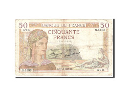 Billet, France, 50 Francs, 1937, 1937-05-13, TB, Fayette:17.38, KM:81 - 50 F 1934-1940 ''Cérès''