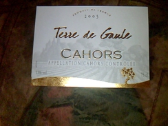 Etiquette De  Vin Neuve Cahors Terre De Gaule Aoc 2005 - Vin De Pays D'Oc