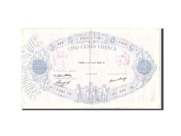 Billet, France, 500 Francs, 1933, 1933-04-27, TB, Fayette:30.36, KM:66m - 500 F 1888-1940 ''Bleu Et Rose''
