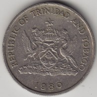 @Y@   Trinidad En Tabago   25 Cents  1982    KM 31     (3551) - Trinité & Tobago