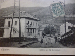 CPA 48 Lozère Villefort Entrée De La Bourgade - Villefort