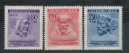 BÖHMEN&MÄHREN 1943 - MiNr: 114 - 116   Komplett  **/MNH - Unused Stamps