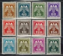 BÖHMEN&MÄHREN Dienst 1941 - MiNr: 13 - 24 Komplett   */MH - Unused Stamps