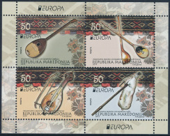 MACEDONIA/Mazedonien EUROPA 2014 "National Music Instruments" Sheetlet From Booklet** - 2014