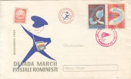 ROMANIAN STAMP'S DECADE, SPECIAL COVER, 1961, ROMANIA - FDC