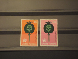 O.N.U. - 1973 DROGHE  2 VALORI - NUOVI(++) - Poste Aérienne