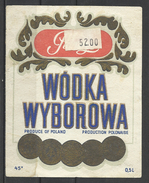 Poland, Vodka  Wyborowa, '80s., 01. - Alkohole & Spirituosen