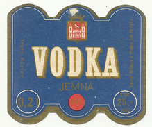 Czechoslovakia, Vodka Jemna 0,2 L. - Alkohole & Spirituosen