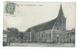 1231 - Champs Sur Marne - 19 L'Eglise Eglise Blanc 5c - Circulée Pour Noisy Le Sec Valeur 1907 - Other & Unclassified