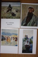 KAZAKHSTAN. In Art. 8  Postcards Lot. . 1972 - Old USSR PC - Kazakh People - Kazajstán