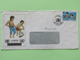 Anguilla 1981 FDC Cover To French Guiana - UNICEF Children Toy Ships - Anguilla (1968-...)